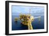 The Offshore Oil Rig in the Gulf of Thailand.-num_skyman-Framed Photographic Print