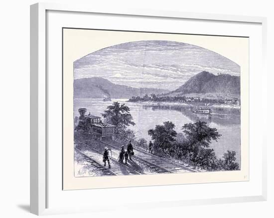 The Ohio River United States of America-null-Framed Giclee Print