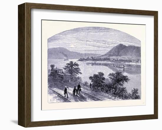 The Ohio River United States of America-null-Framed Giclee Print