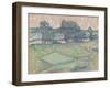 The Oise at Auvers-Vincent van Gogh-Framed Giclee Print