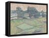 The Oise at Auvers-Vincent van Gogh-Framed Stretched Canvas