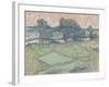 The Oise at Auvers-Vincent van Gogh-Framed Giclee Print