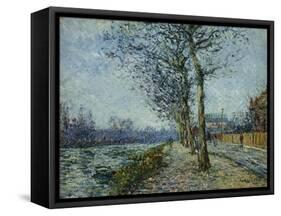 The Oise at Pontoise; L'Oise a Pontoise, 1900-Gustave Loiseau-Framed Stretched Canvas