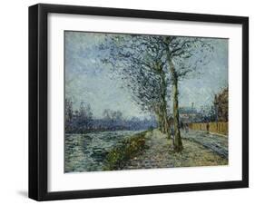 The Oise at Pontoise; L'Oise a Pontoise, 1900-Gustave Loiseau-Framed Giclee Print