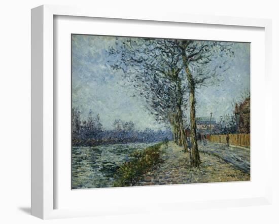 The Oise at Pontoise; L'Oise a Pontoise, 1900-Gustave Loiseau-Framed Giclee Print