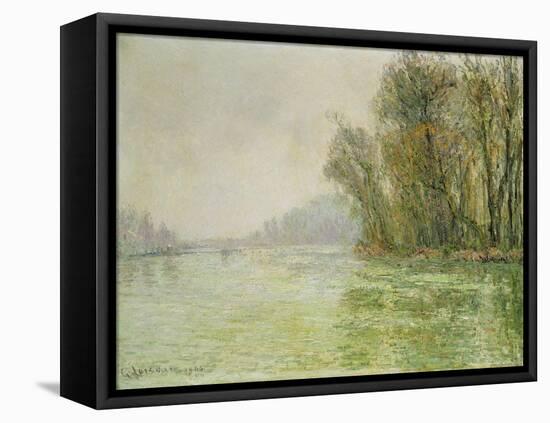 The Oise in Winter, 1906-Gustave Loiseau-Framed Stretched Canvas