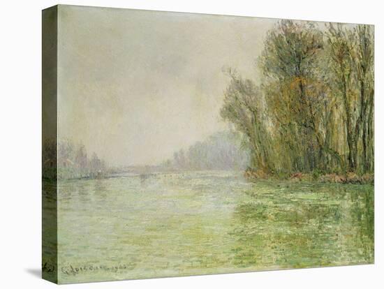 The Oise in Winter, 1906-Gustave Loiseau-Stretched Canvas