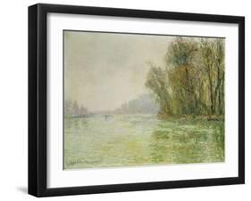 The Oise in Winter, 1906-Gustave Loiseau-Framed Giclee Print
