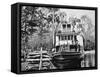 The 'Okahumkee' Steamer Taking on Wood Fuel in Florida, C.1895-American Photographer-Framed Stretched Canvas