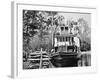 The 'Okahumkee' Steamer Taking on Wood Fuel in Florida, C.1895-American Photographer-Framed Giclee Print