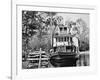 The 'Okahumkee' Steamer Taking on Wood Fuel in Florida, C.1895-American Photographer-Framed Giclee Print