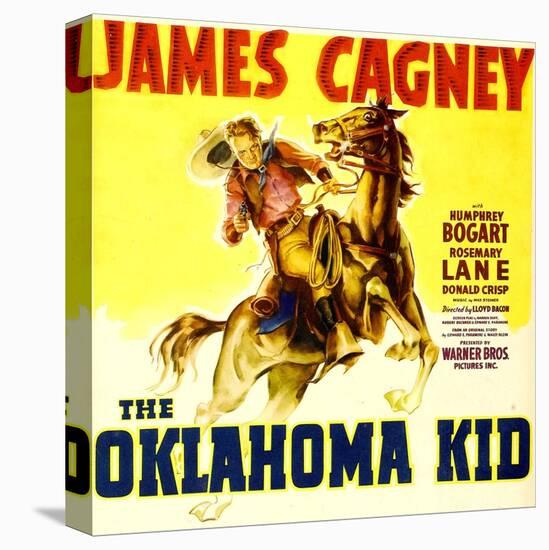 THE OKLAHOMA KID, James Cagney on window card, 1939.-null-Stretched Canvas