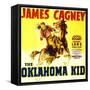 THE OKLAHOMA KID, James Cagney on window card, 1939.-null-Framed Stretched Canvas