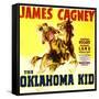 THE OKLAHOMA KID, James Cagney on window card, 1939.-null-Framed Stretched Canvas