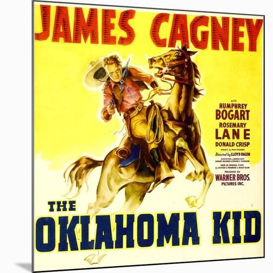 THE OKLAHOMA KID, James Cagney on window card, 1939.-null-Mounted Art Print