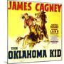 THE OKLAHOMA KID, James Cagney on window card, 1939.-null-Mounted Art Print