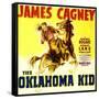 THE OKLAHOMA KID, James Cagney on window card, 1939.-null-Framed Stretched Canvas
