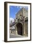 The Old Abbey Entrance and Medieval Timber Framed Houses-Peter Richardson-Framed Photographic Print