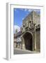 The Old Abbey Entrance and Medieval Timber Framed Houses-Peter Richardson-Framed Photographic Print