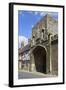 The Old Abbey Entrance and Medieval Timber Framed Houses-Peter Richardson-Framed Photographic Print