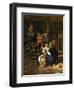 The Old Admirer, Rural Tavern with Card Playing Farmers in the Background-Jan Steen-Framed Giclee Print