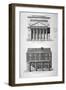 The Old and New Haymarket Theatres, Westminster, London, 1822-Hixon-Framed Giclee Print