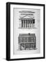 The Old and New Haymarket Theatres, Westminster, London, 1822-Hixon-Framed Giclee Print