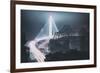 The Old and The New Bay Bridge, Oakland, San Francisco-Vincent James-Framed Photographic Print