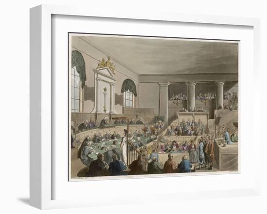 The Old Bailey, Known Also as the Central Criminal Court-A.c. Pugin-Framed Art Print