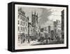 The Old Bank Looking from the Mansion House 1730, London-null-Framed Stretched Canvas