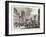 The Old Bank Looking from the Mansion House 1730, London-null-Framed Giclee Print