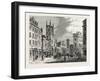 The Old Bank Looking from the Mansion House 1730, London-null-Framed Giclee Print