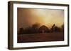 The Old Barn on a Fall Evening-Jai Johnson-Framed Giclee Print