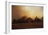 The Old Barn on a Fall Evening-Jai Johnson-Framed Giclee Print