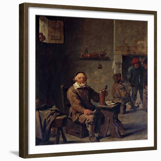 The Old Beer Drinker-David Teniers II-Framed Giclee Print