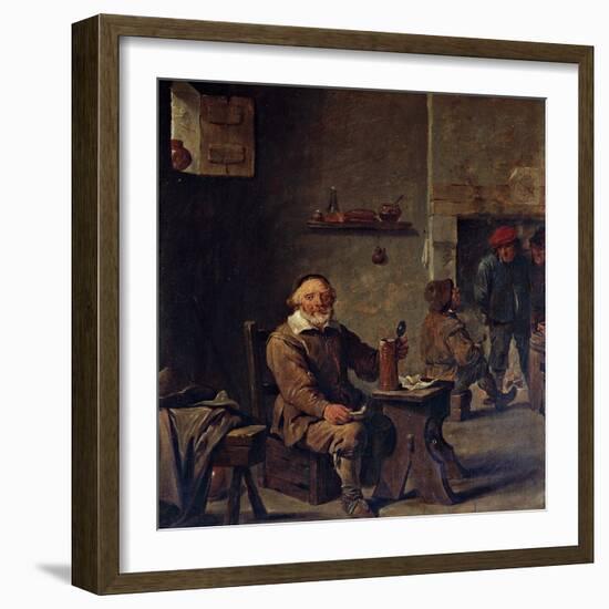 The Old Beer Drinker-David Teniers II-Framed Giclee Print