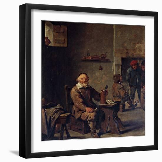 The Old Beer Drinker-David Teniers II-Framed Giclee Print