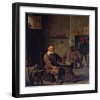 The Old Beer Drinker-David Teniers II-Framed Premium Giclee Print