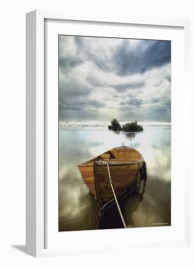 The Old Boat-Carlos Casamayor-Framed Art Print