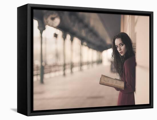 The Old Book-Przemyslaw Chola-Framed Stretched Canvas