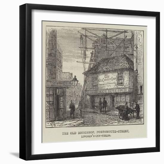 The Old Bookshop, Portsmouth-Street, Lincoln'S-Inn-Fields-Frank Watkins-Framed Giclee Print