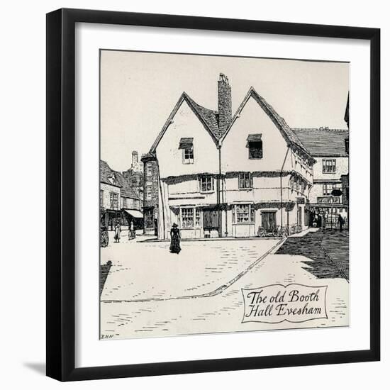 The Old Booth Hall, Evesham, 19th Century-Edmund Hort New-Framed Giclee Print