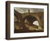 The Old Bridge, c.1760-Hubert Robert-Framed Giclee Print