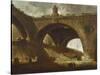 The Old Bridge, c.1760-Hubert Robert-Stretched Canvas