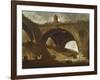 The Old Bridge, c.1760-Hubert Robert-Framed Giclee Print