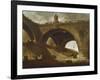 The Old Bridge, c.1760-Hubert Robert-Framed Giclee Print