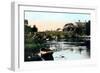 The Old Bridge, Christchurch, Dorset, 1926-null-Framed Giclee Print