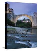 The Old Bridge, Mostar, Bosnia and Herzegovina-Walter Bibikow-Stretched Canvas