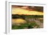 The Old Bridge over Hook Pond, 1907-Thomas Moran-Framed Giclee Print