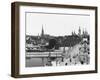 The Old Bridge over the River Main at Wurzburg, circa 1910-Jousset-Framed Giclee Print